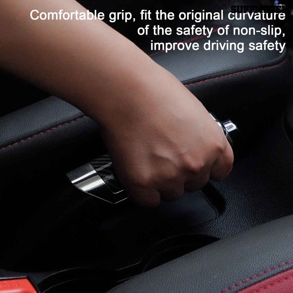 [SM Auto] Cover Rem Tangan Mobil Stylish Carbon Fiber Anti-slip Universal Penutup Pelindung Rem Tangan Mobil Aksesoris Interior