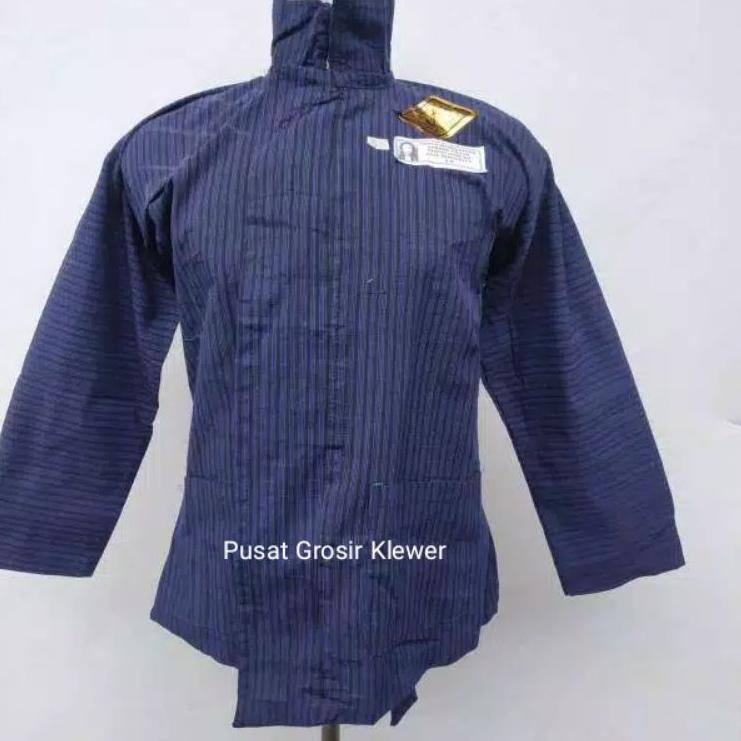 Lurik Tidak Diragukan.. Baju Lurik Jawa Warna Biru Surjan Lurik Dewasa