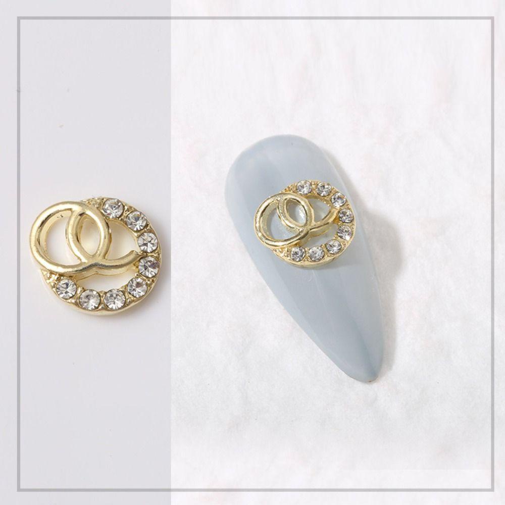 AUGUSTINA Augustina Dekorasi Nail Art DIY Lebah Gaya Campur Zirkon Alloy Manicure Perhiasan Aksesoris