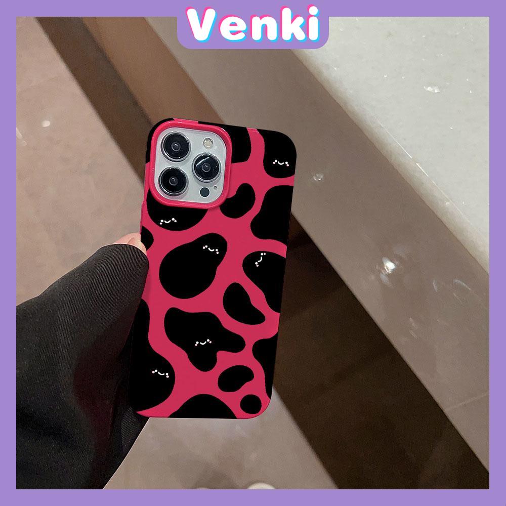 VENKI - For iPhone 11 iPhone Case Red Glossy TPU Soft Case Shockproof Protection Camera Cartoon Smiley face Compatible with iPhone 14 13 Pro max 12 Pro Max xr xs max 7Plus 8Plus