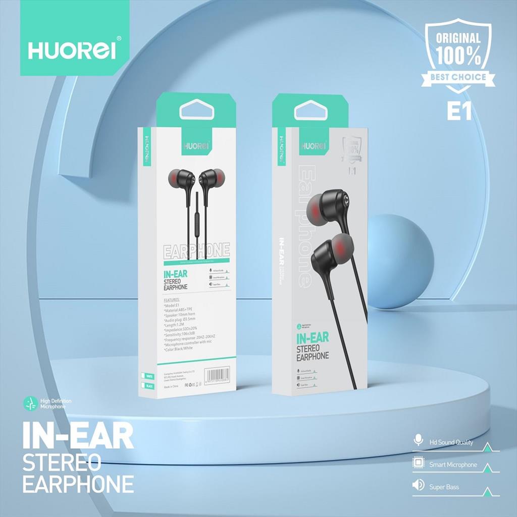 Huorei In Ear Stereo Earphone E1