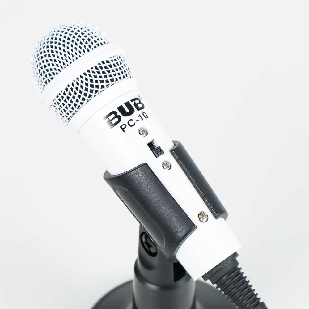BUB Mikrofon Kondenser Dua Input 3.5mm untuk Smartphone PC - PC-10
