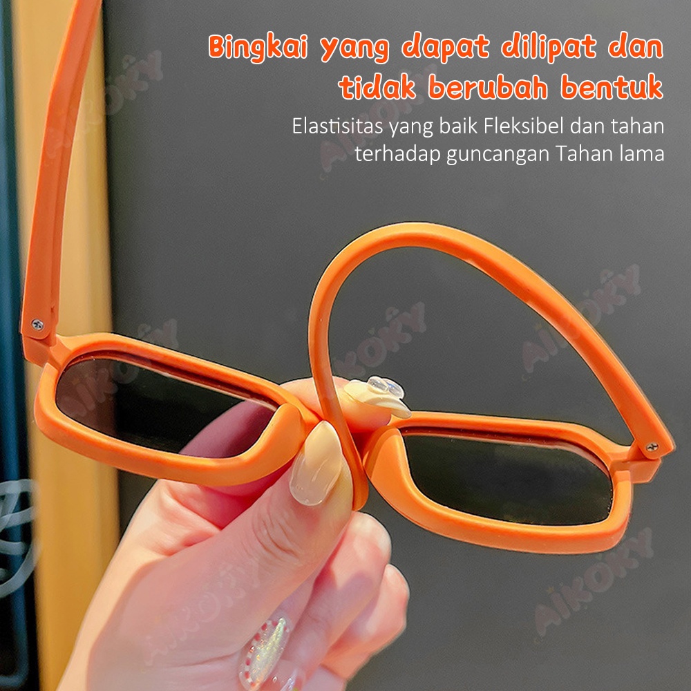 Aikoky Kacamata Hitam Fashion Korea Anak Perempuan Laki Laki Kids Sunglasses