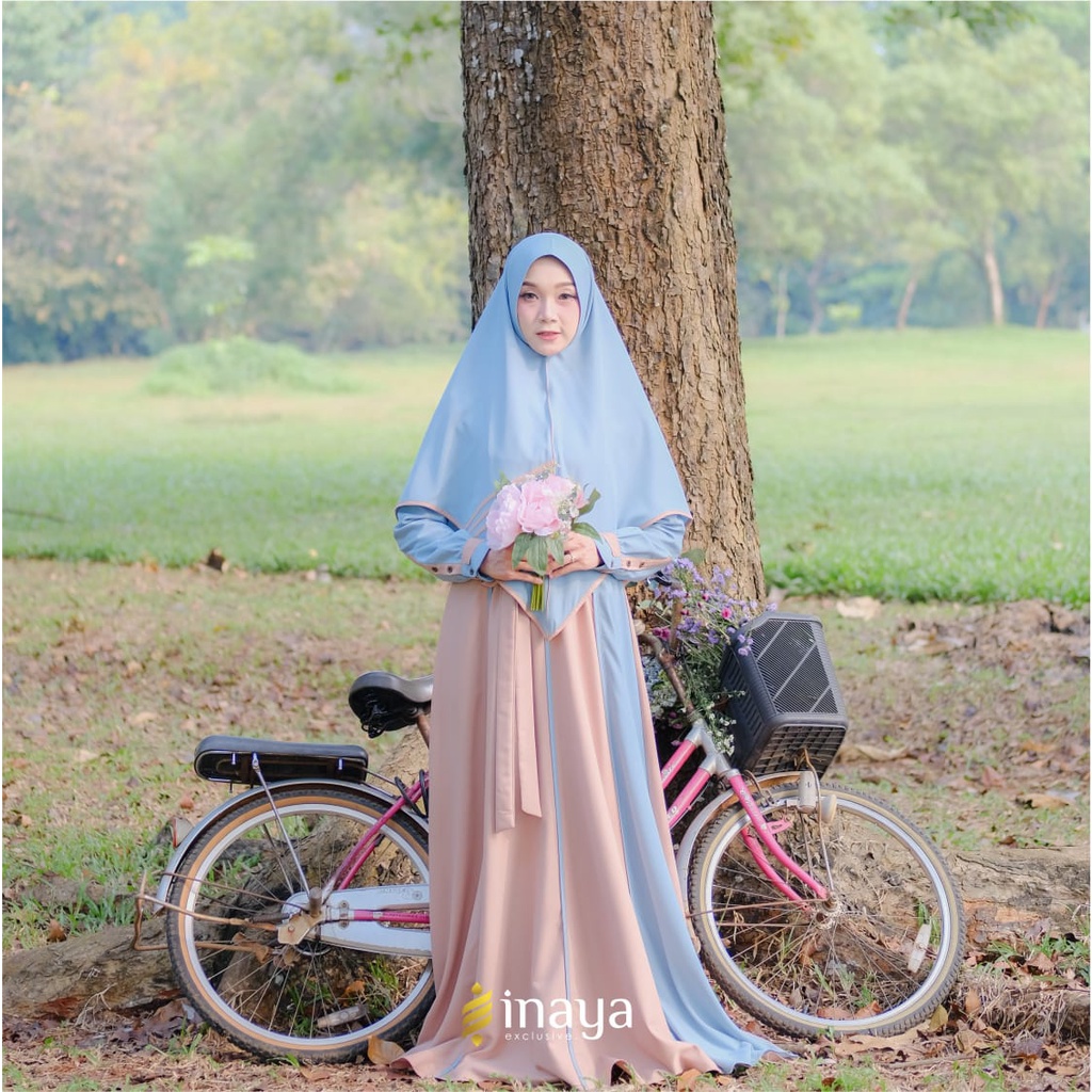 Gamis Dewasa Xenda Dress Set Khimar by Inayalesy