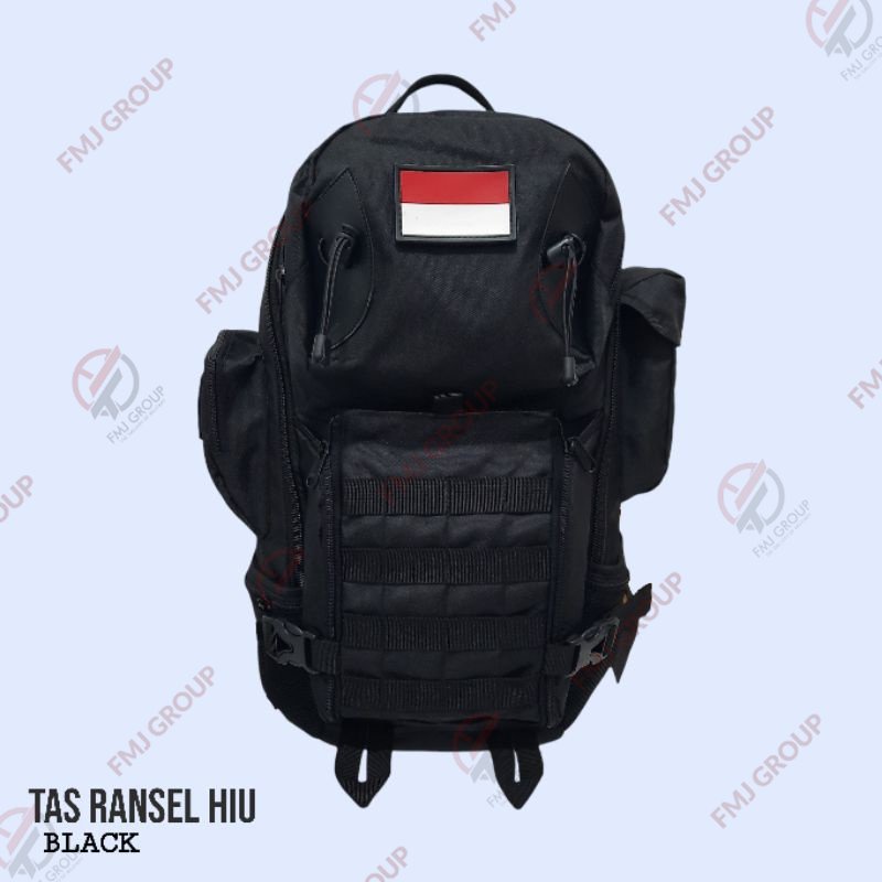 Tas Ransel Hiu Army / Tas Punggung Hiu / Ransel Backpack Hiu / Tas Gunung Tactical Army Hitam,Krem,Hijau Army,Loreng Gurun,Malvinas