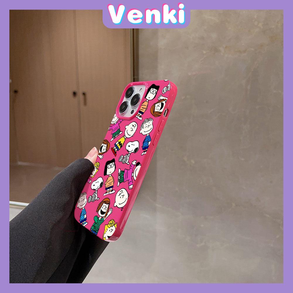 VENKI - For iPhone 11 iPhone Case Red Glossy TPU Soft Case Shockproof Protection Camera Cute Cartoon Character Compatible with iPhone 14 13 Pro max 12 Pro Max xr xs max 7Plus 8Plus