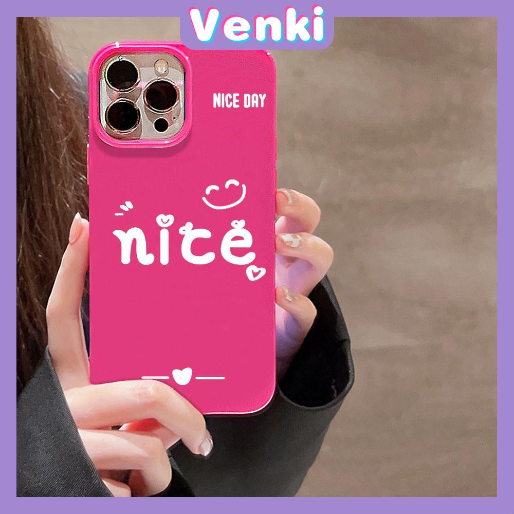 VENKI - For iPhone 11 iPhone Case Black Red Glossy TPU Soft Case Shockproof Protection Camera Simple White English Compatible with iPhone 14 13 Pro max 12 Pro Max xr xs max 7 8Plus