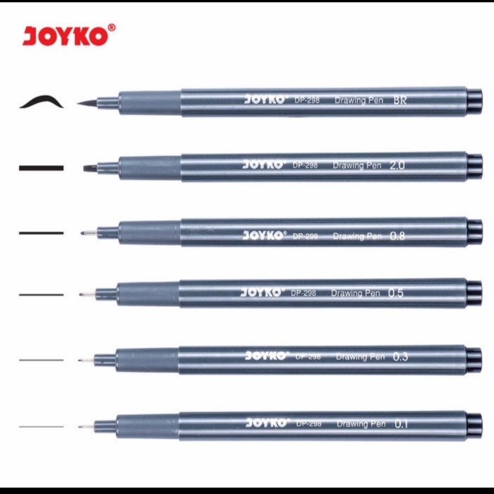 

Drawing Pen Pena Gambar Joyko DP-298S 1 Set 6 Pcs