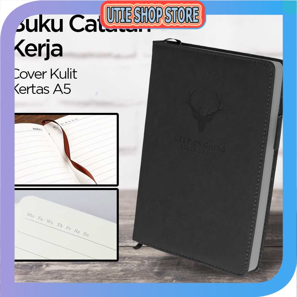 

UTIE STORE - Tlevino Buku Catatan Kerja Notebooks Cover Kulit Kertas A5 - CW-5025