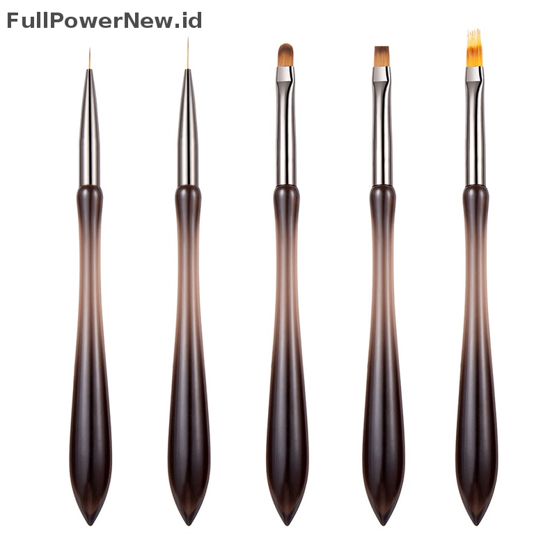 Power 1Pcs Nail Art Liner Brush Pen Pegangan Akrilik Salon Menggunakan Sikat Rambut Nylon ID