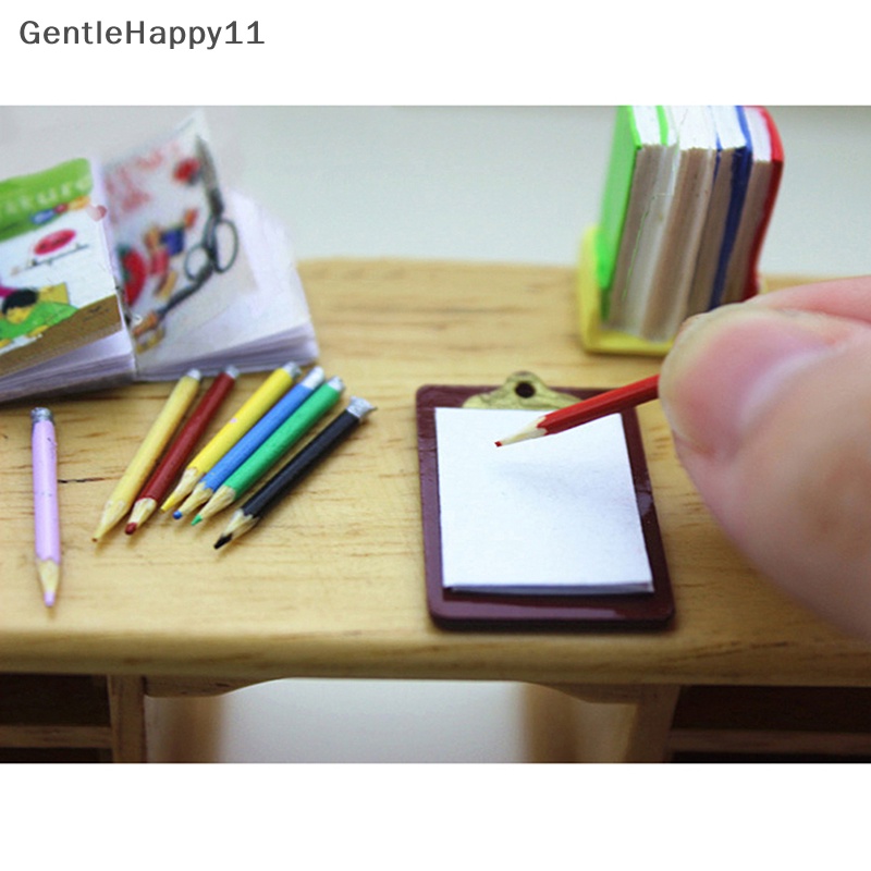Gentlehappy 1set/8pcs Aksesoris Miniatur Rumah Boneka mini Pensil Warna id