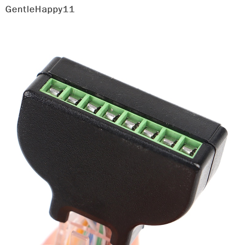 Gentlehappy RJ45 Ethernet Female to 8pin Konektor Terminal AV Sekrup Untuk CCTV Digital id