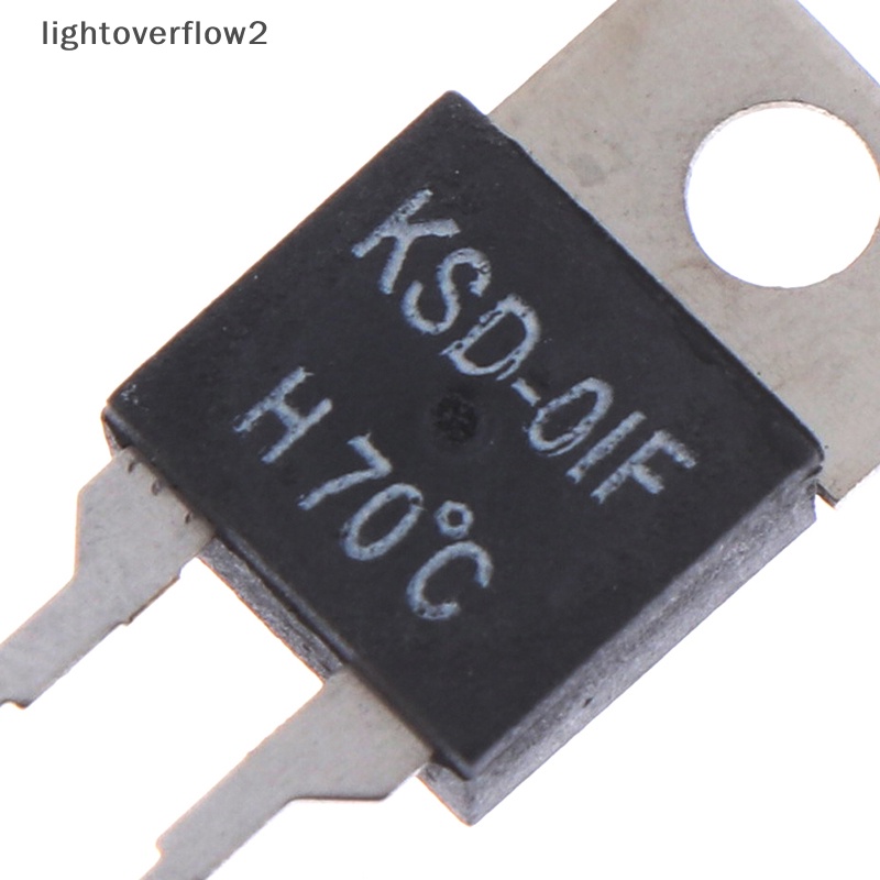 [lightoverflow2] 2pcs Termostat Sensor Suhu Saklar Thermal Normal Terbuka KSD-01F 70degc [ID]