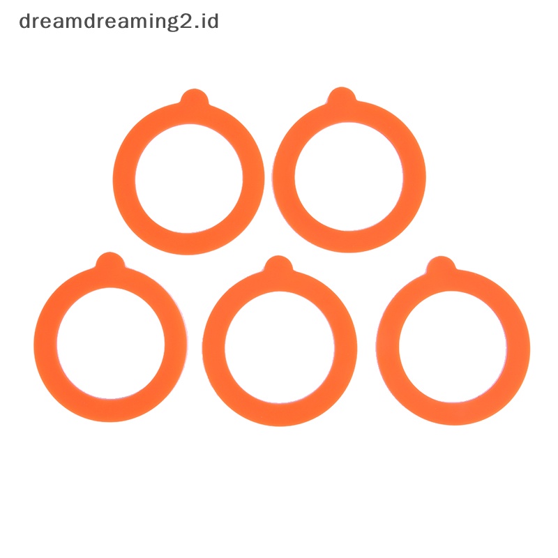 (drea) 5pcs Gasket Toples Silikon Food Storege Jars Pengganti Kedap Udara Anti Bocor//