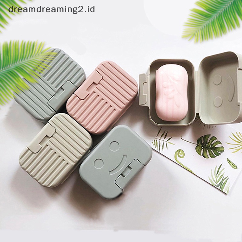 (drea) 1pc Tempat Sabun Cuci Piring Kamar Mandi Anti Air Portable Kotak Sabun Travel//