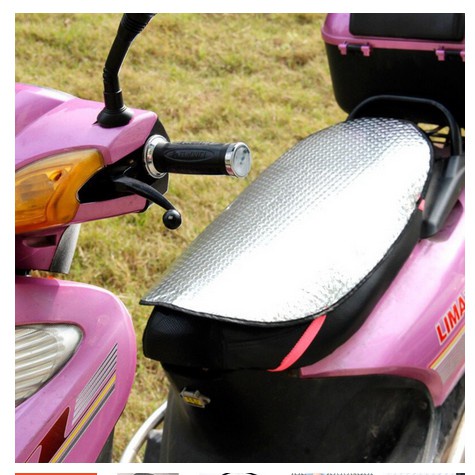 sarung jok motor anti air dan panas original impor alumunium foil aksesoris sepeda motor sarung & jo