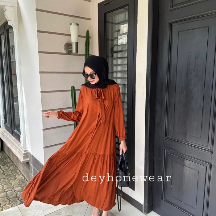 GAMIS SUSUN RAYON TWILL LD 100,LD 126 - Teracota, LD 100