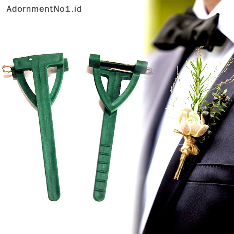 [AdornmentNo1] 95pcs DIY Art Plant Flower Brooch Holder Klip Tetap Aksesoris Perhiasan Pernikahan [ID]