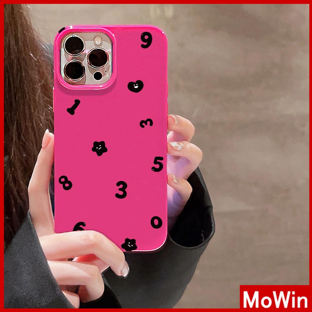 For iPhone 14 Pro Max iPhone Case Black Pink Glossy TPU Soft Case Shockproof Protection Camera Cute Smiley Compatible with iPhone 13 Pro max 12 Pro Max 11 xr xs max 7Plus 8Plus