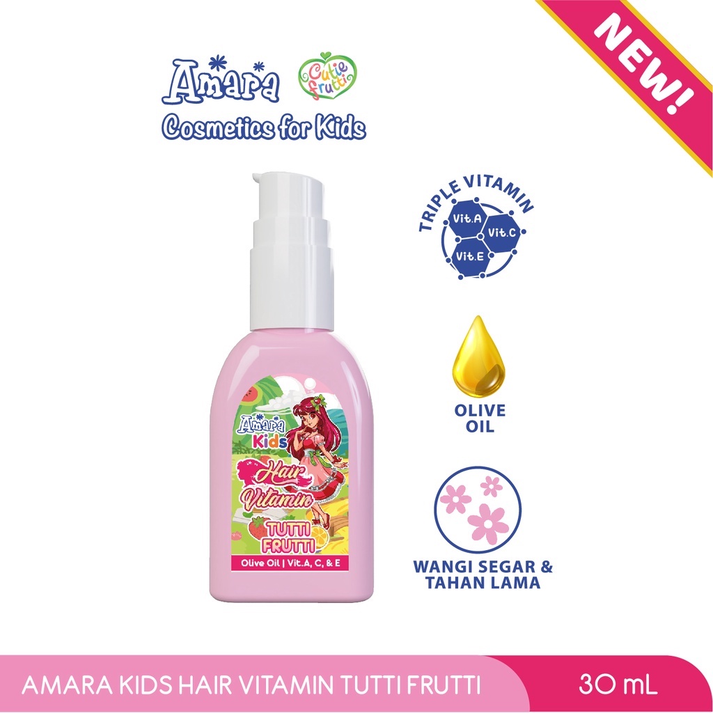 Amara Kidz Hair Vitamin 30ml - Tutti Frutti - Sweet Candy