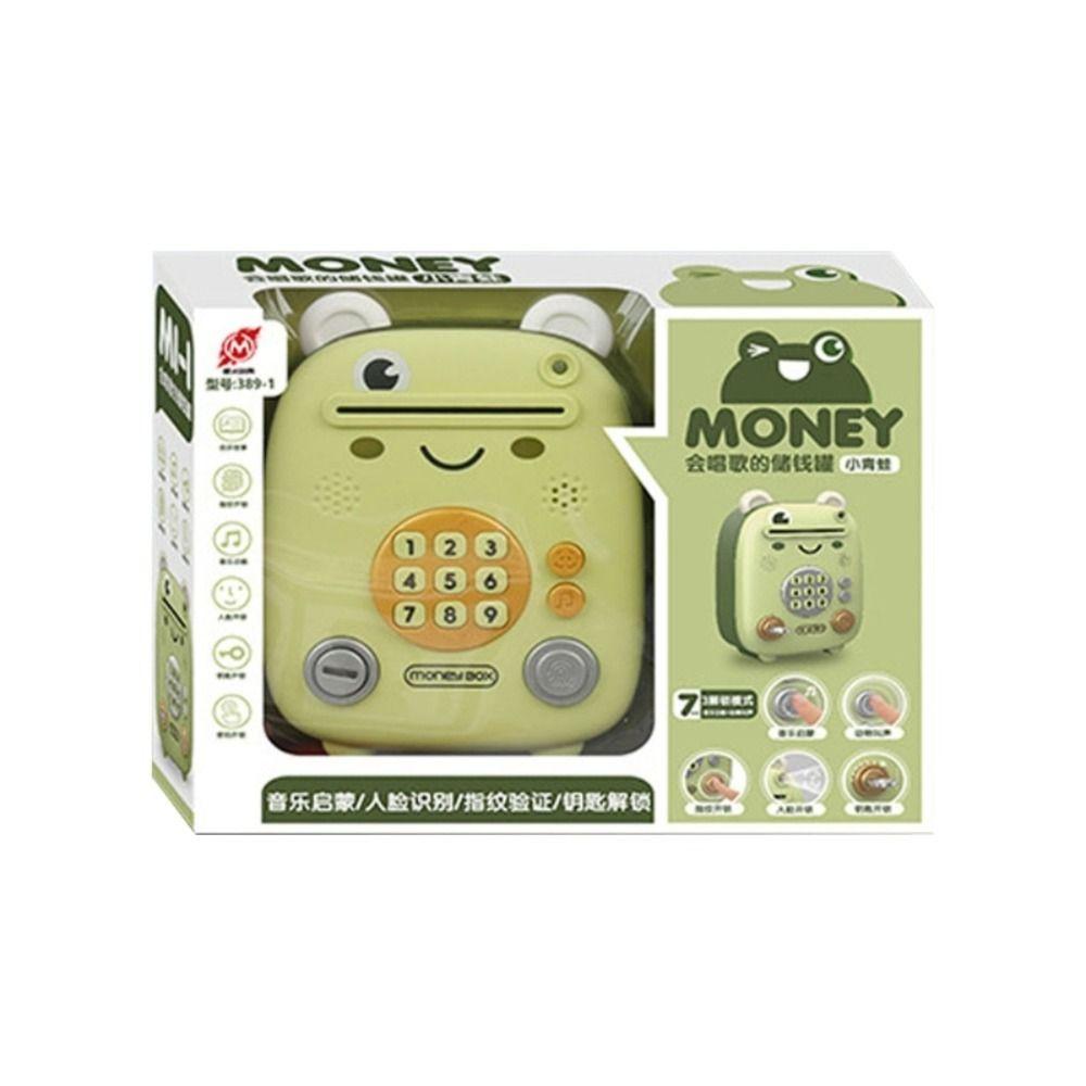 Lanfy Celengan Musik Kartun Novelty Craft Mainan Meja Craft Ornamen Rumah Password Cash Dispenser