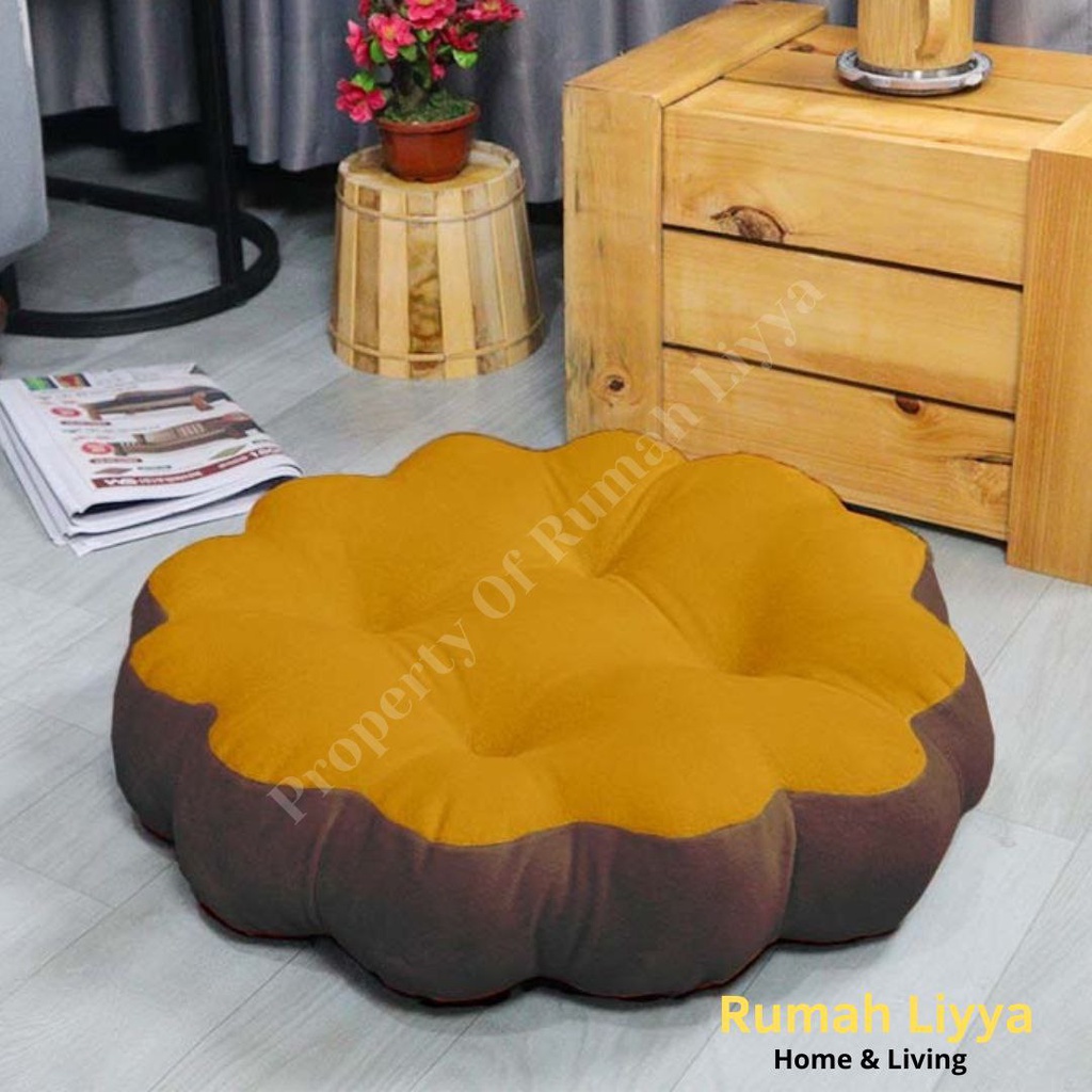 Bantal Alas Duduk Lesehan Kursi Kayu Sofa Lantai Jumbo Ruang Tamu - Priz Cushion Floor Premium