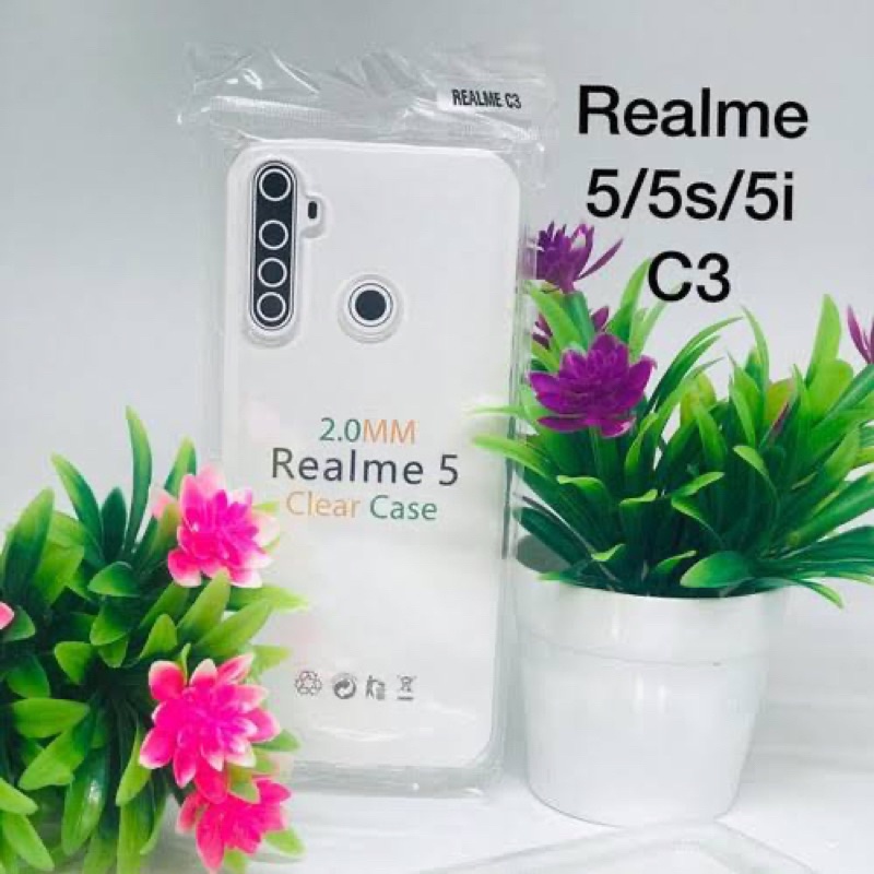 Tebal Transparant Case Realme 10/ 10 Pro/ 5/5i/C3/ 7 Pro/ 8i/ 9 Pro Plus/ C12/C25S/C30/C31/C33/C35 Protect Camera Casing