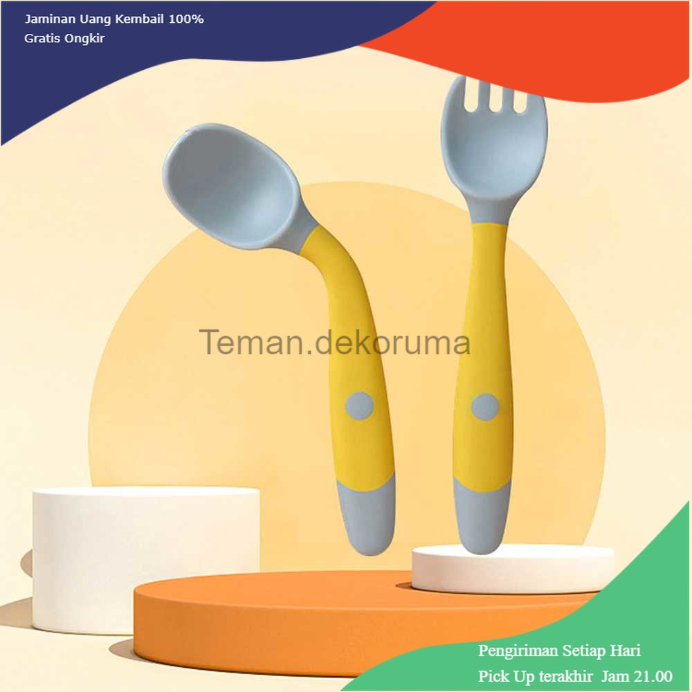 TD - ART LOPE Sendok Garpu Bayi Soft Flexible Spoon and Fork - LP712