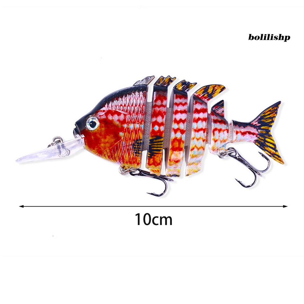 Bo-10cm/16.5g Umpan Pancing 3D Simulasi Mata Desain Kait Treble Tampil Realistis Warna Cerah Mudah Tusukan Tenggelam Lambat Multi-Bagian Umpan Buatan Umpan Palsu