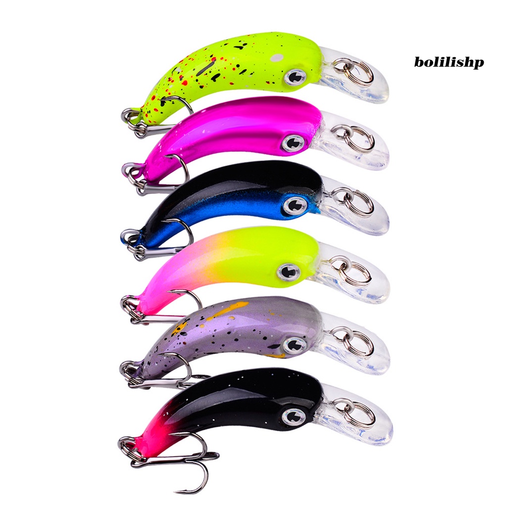 Bo-1.5g/4.1cm Tenggelam Mino Umpan 3D Mata Tajam Treble Hook Buatan Bertengger Memancing Umpan Umpan Untuk Pecinta Memancing