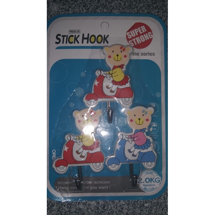 [ OBJ ] Gantungan Hook Karakter Isi 3 pcs