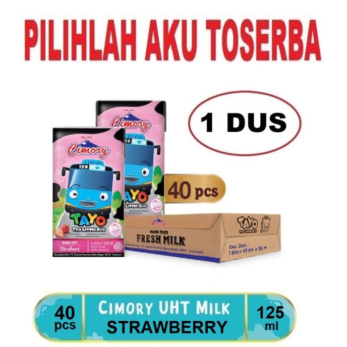 Susu CIMORY STRAWBERRY MINI 125 ml - ( HARGA 1 DUS ISI 40 )