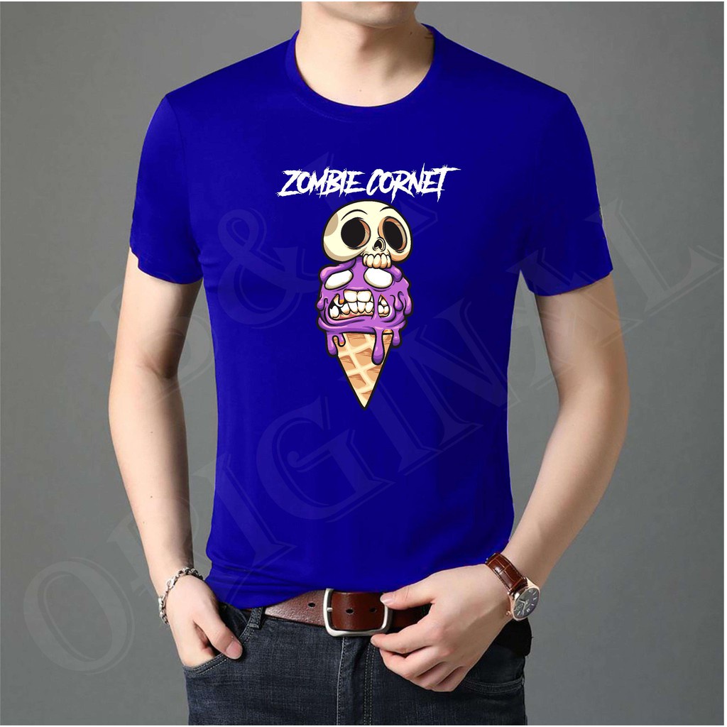 BISA byar ditempt/ BS//TERLARIS//BAJU KAOS ZOMBIE CORNET TANGAN PENDEK PRIA DAN WANITA//GOOD QUALITY