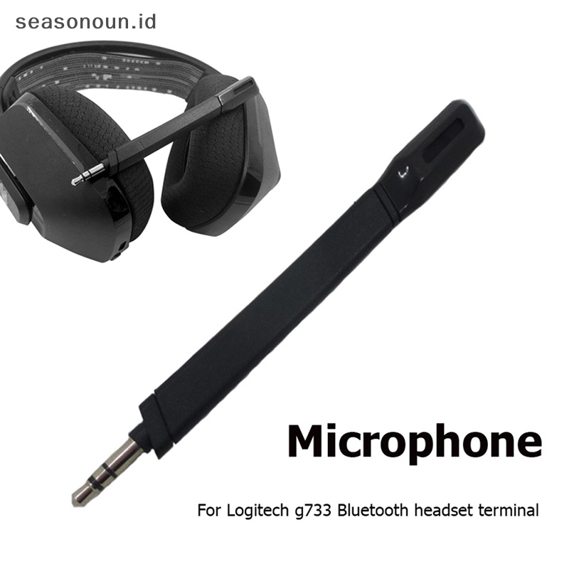Seasonoun Mikrofon Headset Game Pengganti Mic 3.5mm Untuk Logitech G733 Lightspeed Headphone Mic Dengan Filter Suara.