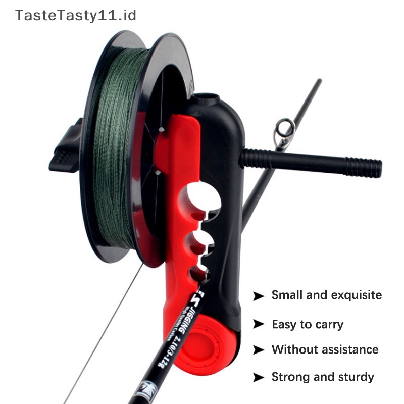 Tastetasty Spooler Tali Pancing Portable Performa Halus Line Winder Adjustable Untuk Spool.