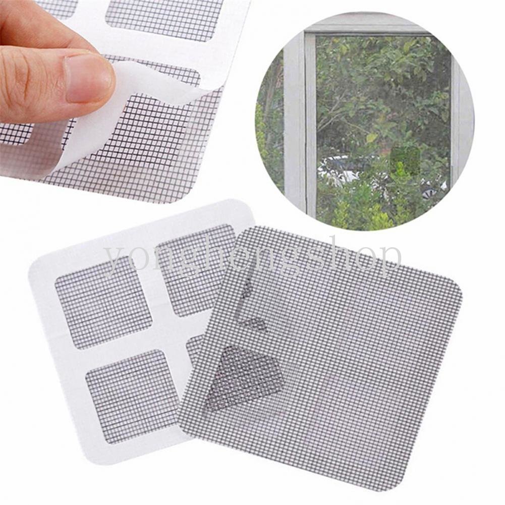 3 Pcs/set 10 cm * 10 cm Mesh Layar Jendela Perbaikan Stiker Anti Serangga Lalat Bug Perbaikan Patch Self-adhesive Pintu Kasa Nyamuk Perbaikan Tape