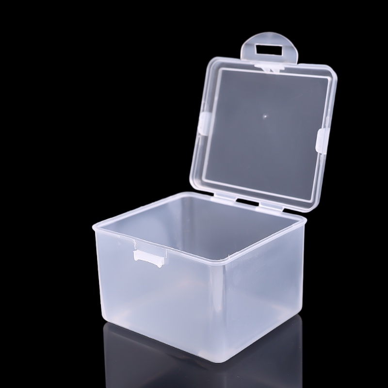 Jewelry Beads Collection Container Organizer Persegi Panjang Plastik Bening Kotak Penyimpanan Box Untuk Kosmetik Perhiasan Serbaguna Rumah StorageBoxs Transparan Dengan Tutup Storage Box