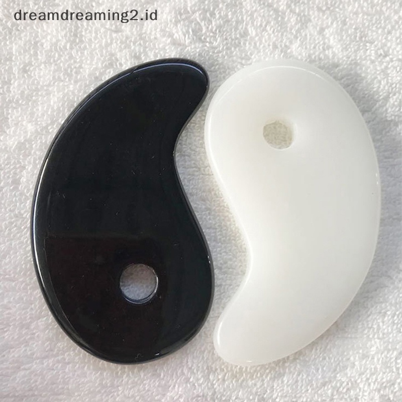 (drea) Face gua sha board facial scrapping plate Alat Pijat Wajah Tubuh new//