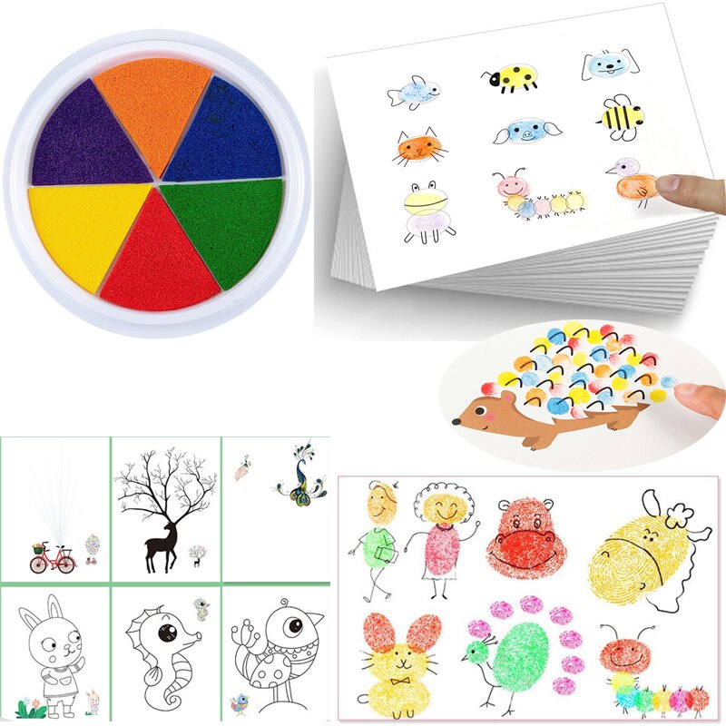 Finger Painting Set Washable for Kids / Paket Melukis Dengan Jari Untuk Anak-Anak