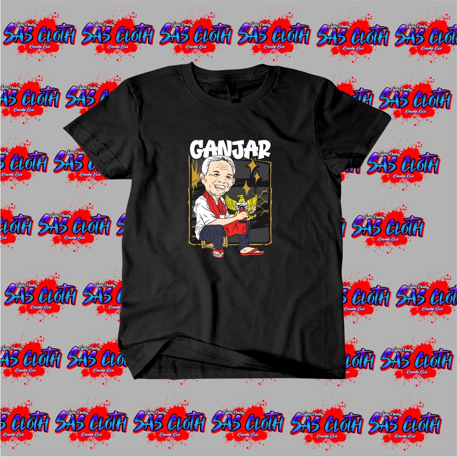 Kaos Baju T-shirt  Ganjar / Kaos Partai / Kaos Ganjar Pranowo / Kaos Ganjar Pranowo The Next Preside