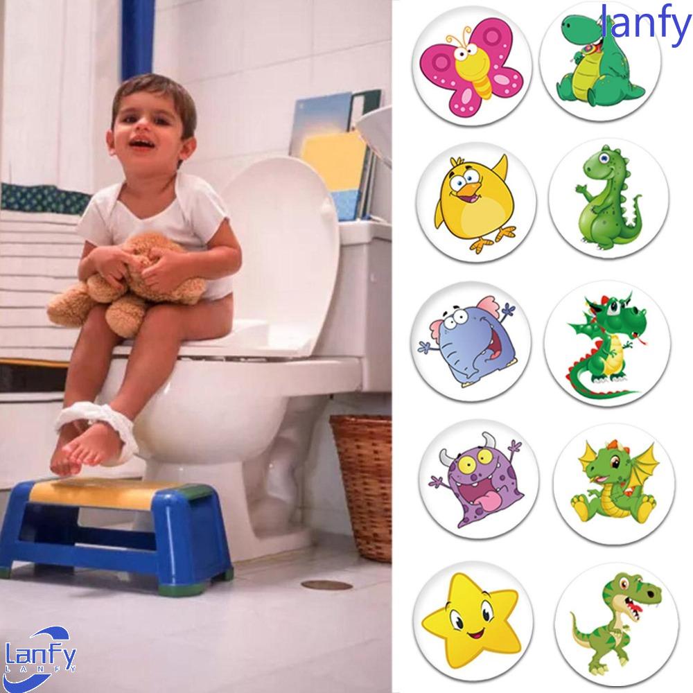 Lanfy Stiker Toilet Berubah Warna Anak Lovely Change Color Target Sticker Tidur Dinosaurus Kartun Potty Training Sticker