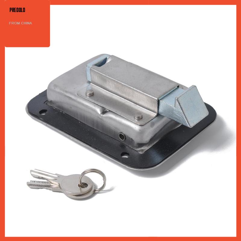 [Predolo] Paddle Lock Stainless Steel Flush Lock Recessed Mount Latch Pengunci Pintu