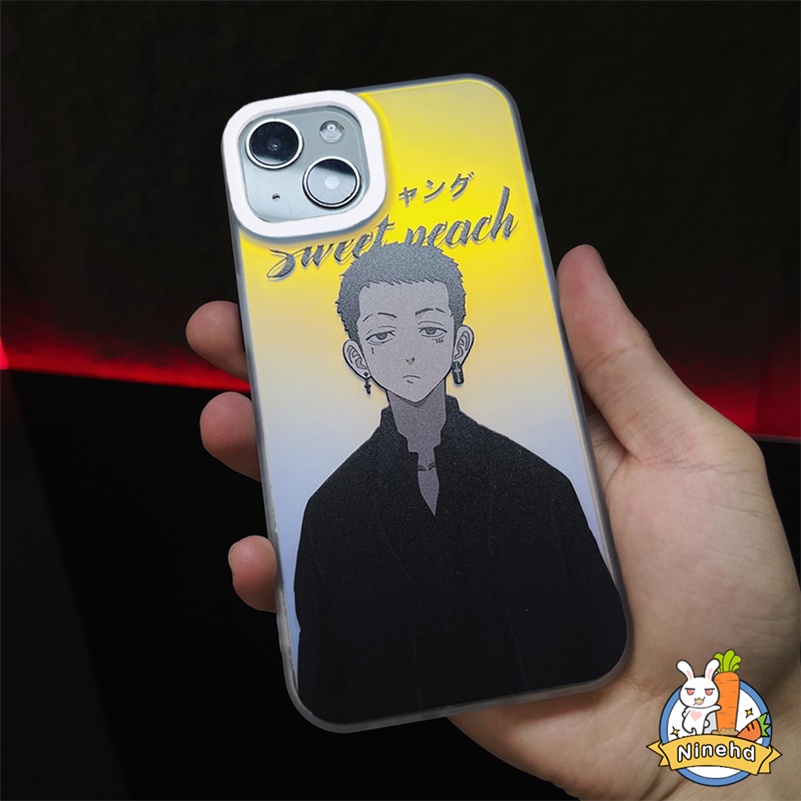 IPHONE Casing Kompatibel Untuk Iphone14 13 12 11 Pro Max X Xr Xs Max8 7 Plus SE 2020 Gradual Laser Scrub Fashion Brand Cool Boy Phone Case Lensa Anti Jatuh All Inclusive Cover Pelindung