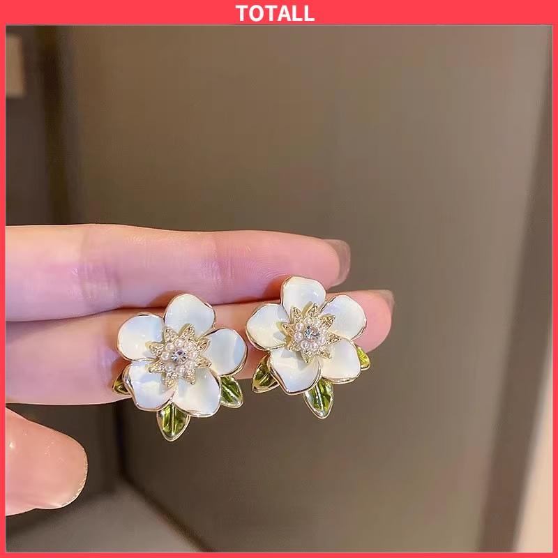 COD Anting Tusuk Motif Bunga Gaya Korea Fashion Untuk Wanita-Totall