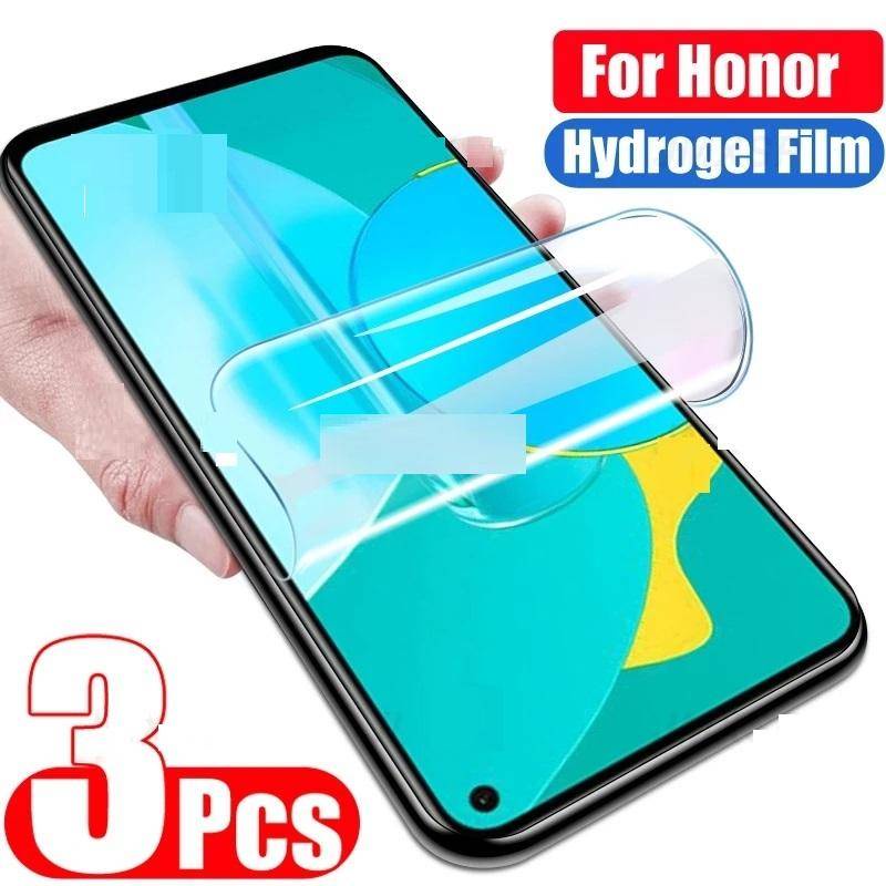 3pcs Film Hydrogel Bening Untuk Huawei Honor Magic5 4 3 Pro Plus Lite Ultimate Anti blue light Pelindung Layar Untuk Honor Magic 2 3D Note 10 8 Film Pelindung