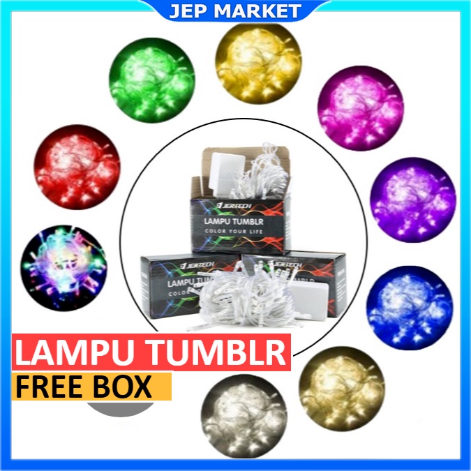 Makassar Lampu tumblr LED / lampu hias tumblr / Lampu natal lampu kamar lampu dekor lampu panggung10