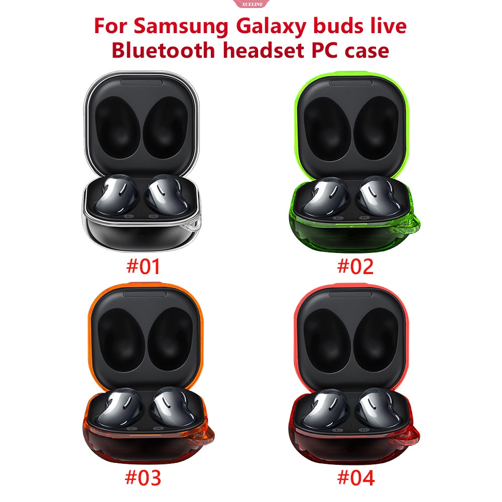 Untuk Samsung Galaxy Buds Live Headset Case Transparan Nirkabel Earphone Penutup Pelindung Portable Tahan Air Penutup Headphone [ZXL]