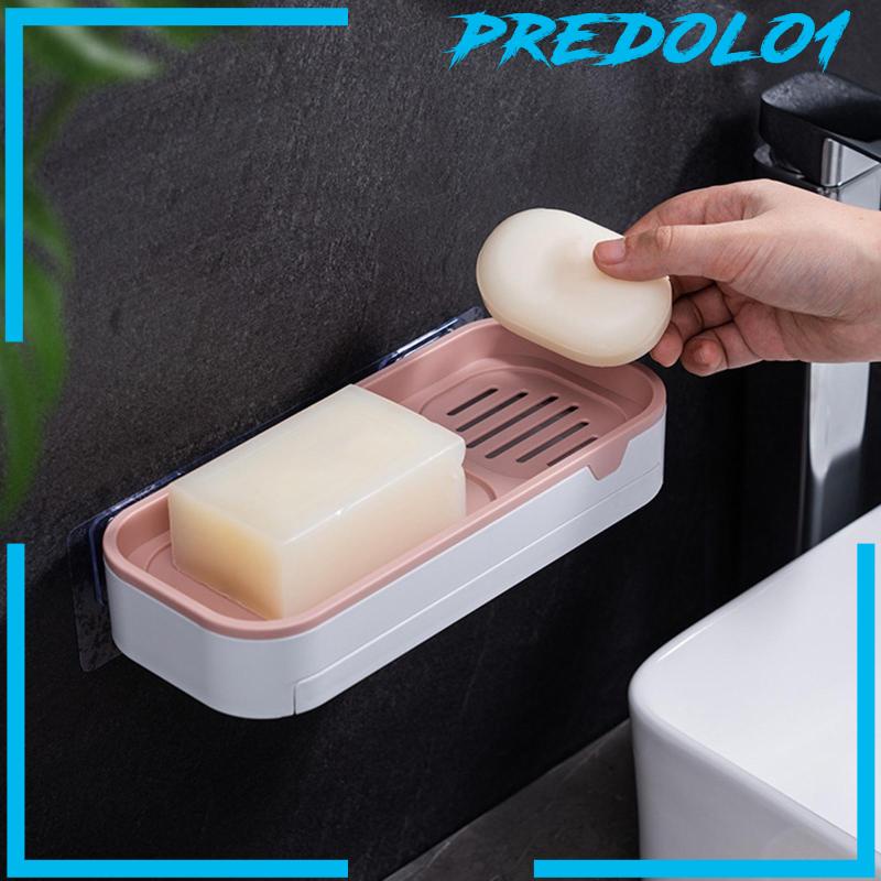 [Predolo1] Soap Holder Self Draining Tempat Sabun Tempel Dinding Untuk Kamar Mandi Shower Hotel