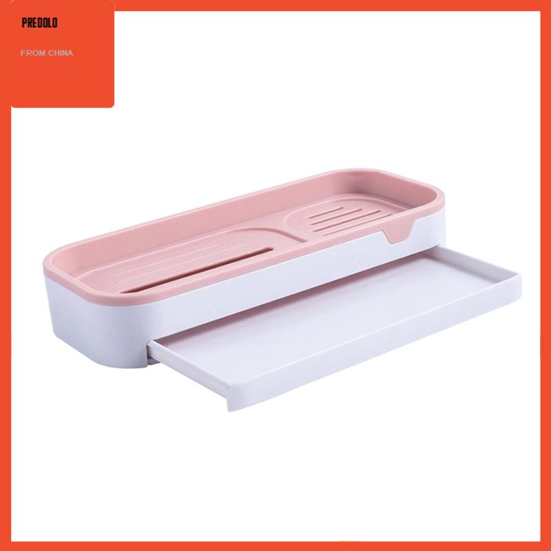 [Predolo] Soap Holder Self Draining Tempat Sabun Tempel Dinding Untuk Kamar Mandi Shower Hotel