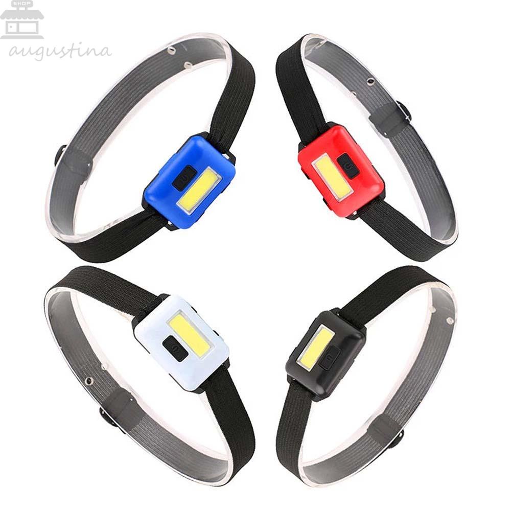 Agustina Headlamp Mini Outdoor COB LED Night Fishing Head Clip 3mode Senter Kepala